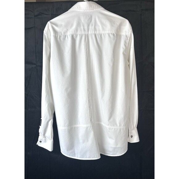 Marc Ecko No. 72 Time Square NY Mens Large Button DN Dress Shirt Skull Tuxedo - Picture 12 of 14